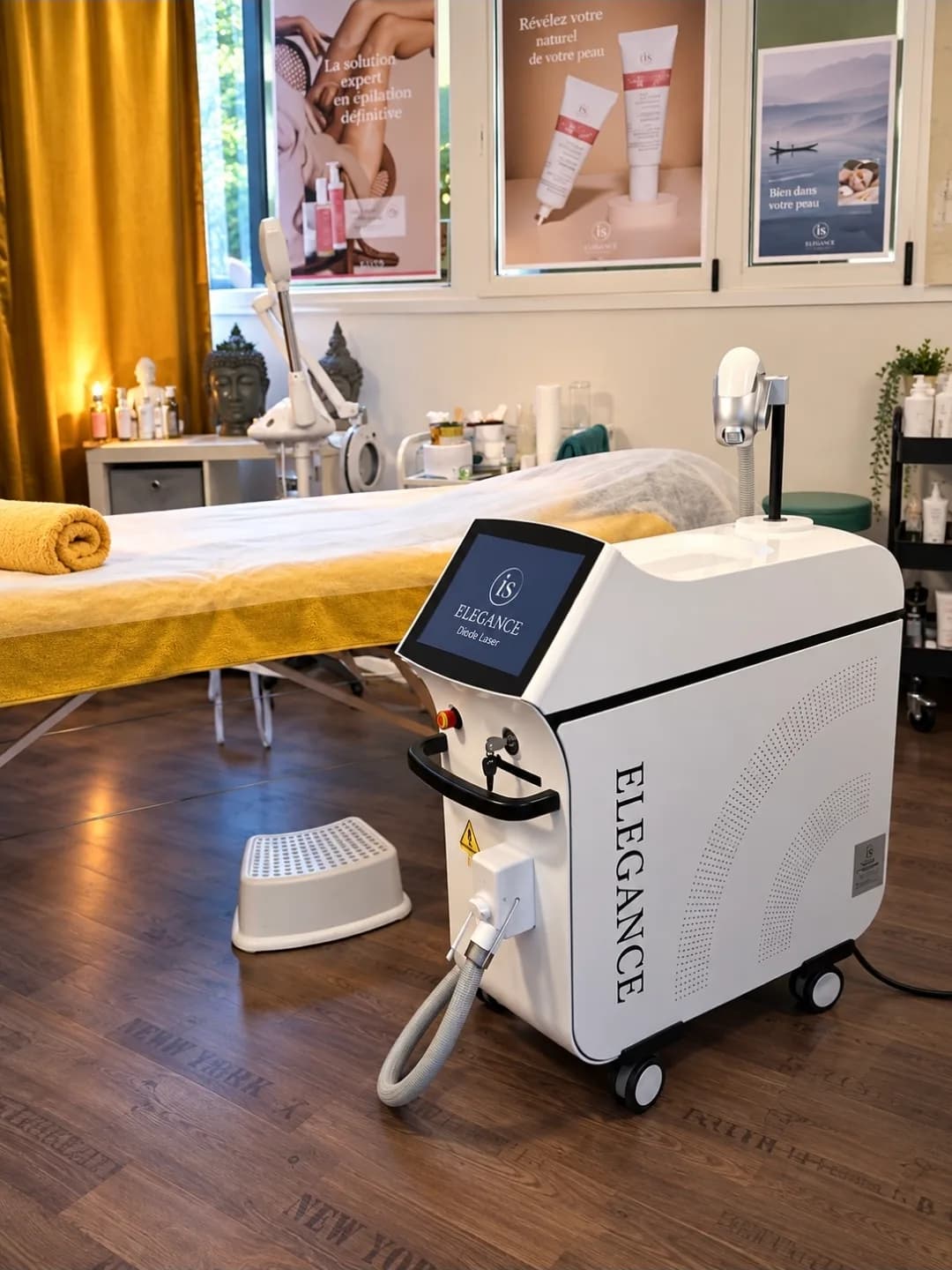 Cabine d'épilation laser diode de l'institut Just'Zen à Sion