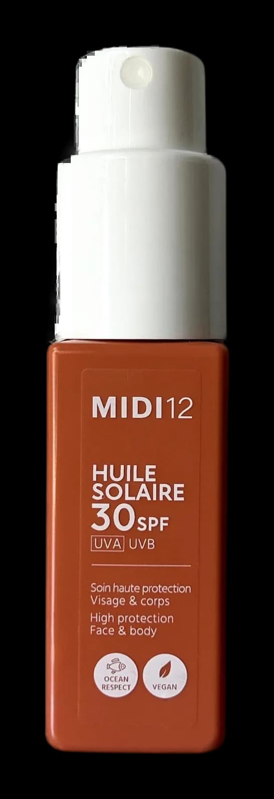 Huile solaire SPF 30 parfumée