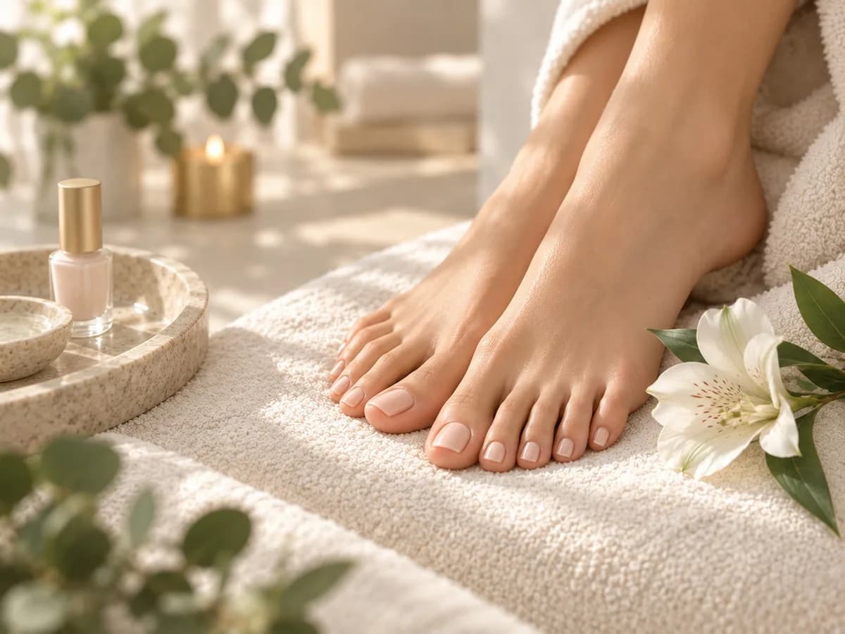 Pose de vernis Manucurist Green — pieds